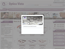 Tablet Screenshot of optica-vista.ro